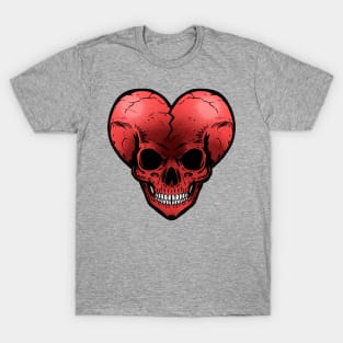 Skull broken heart T-Shirt